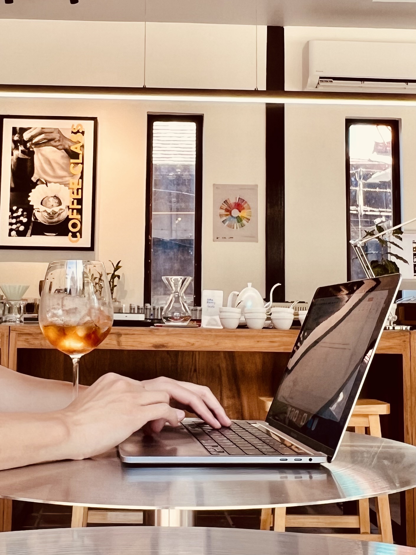 Working with a laptop in Chiang Mai